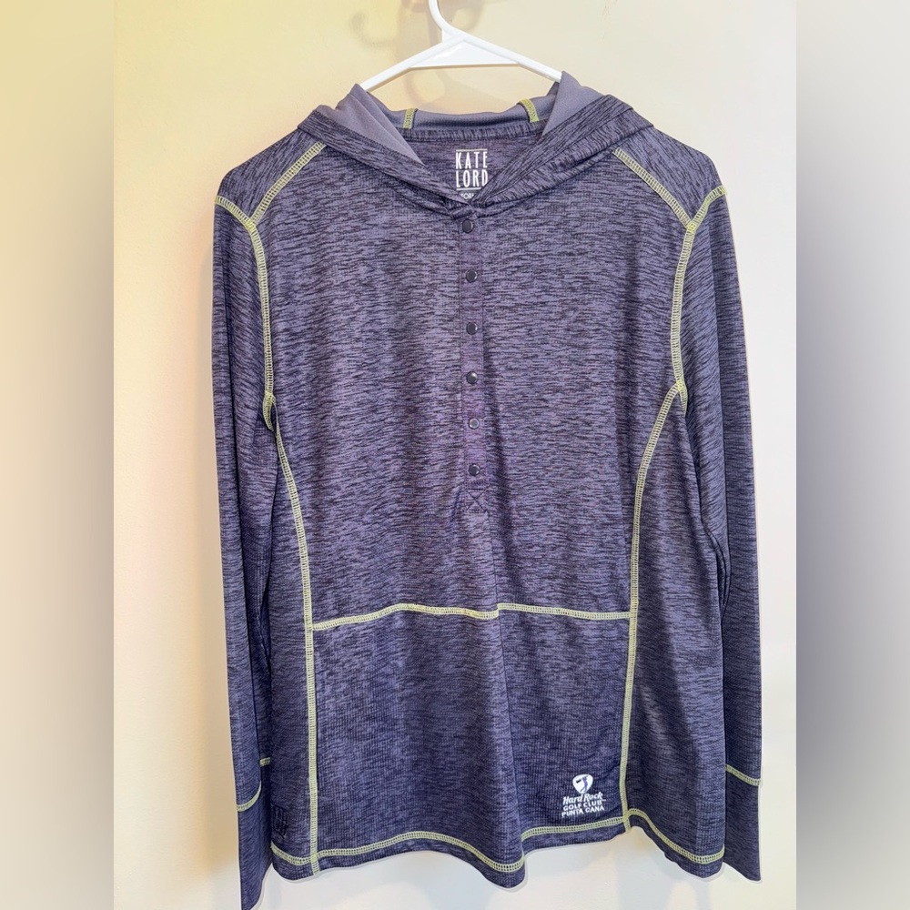 Kate Lord Hard Rock Golf Club Punta Cana Purple Hooded Golf Sweatshirt